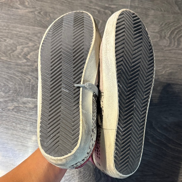 Golden Goose Snakeskin Sneakers with Purple Accents - Picture 5 of 5